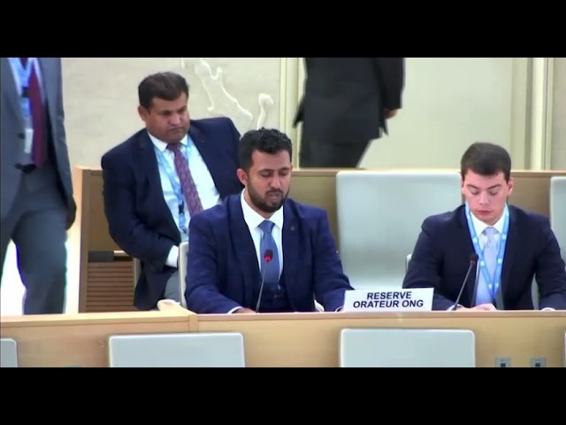 An important speech by SIG  at the plenary session of the United Nations Council in Geneva