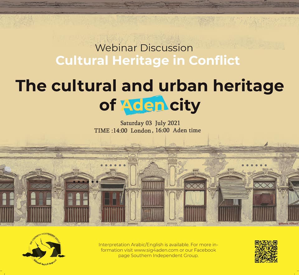 The Southern Independent Group Cordially invites you to a Webinar on Cultural Heritage in Conflict: The Cultural and U